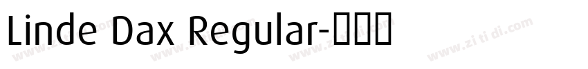 Linde Dax Regular字体转换